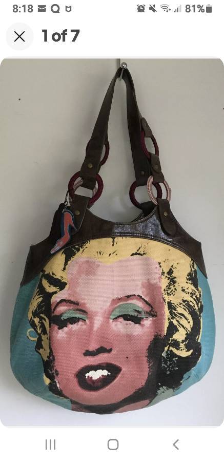 Crossbody Bag - Andy Warhol / Marilyn Monroe - The Scarf Seller
