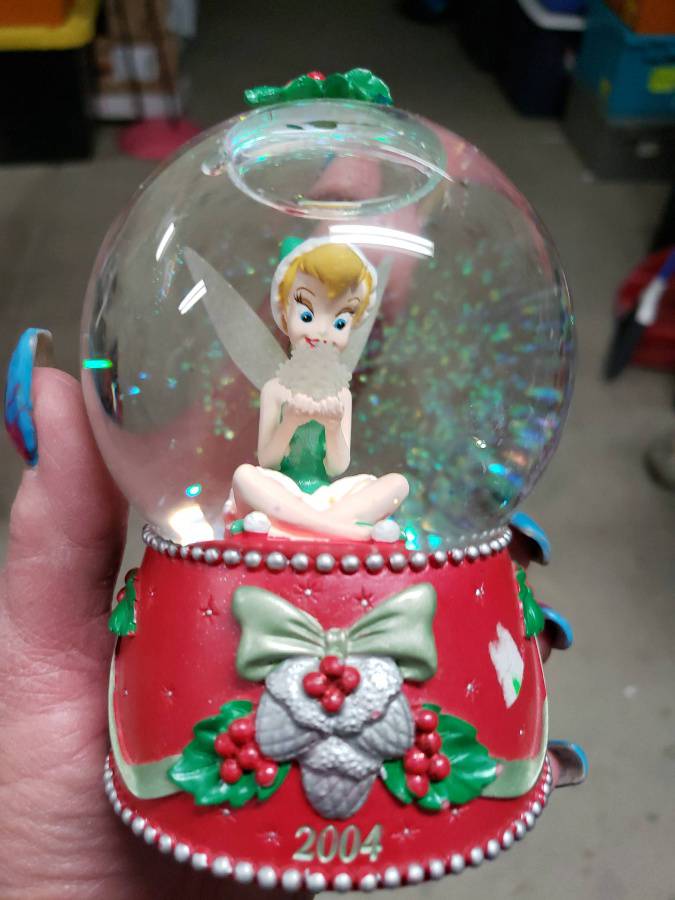 2004 Tinker Bell Snow Globe Disney Auction YEAH New Mexico